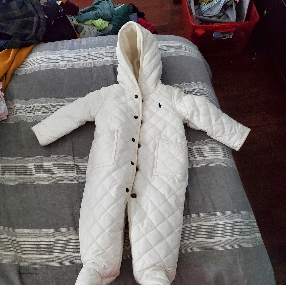 {Ralph Lauren} White Snow Suit